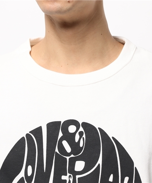 OUTLET（アウトレット）の「【Ciaopanic】孔雀ロゴ（Tシャツ/カットソー・メンズ・グレー/オフホワイト・MEDIUM/LARGE）」の5枚目の写真