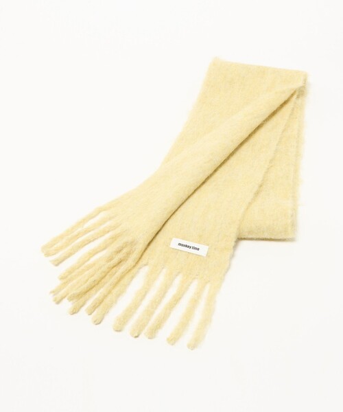 MONKEY TIME(モンキータイム)の「ソリッド マフラー(マフラー・メンズ・イエロー/ライム/ダークブラウン・FREE)」の3枚目の写真