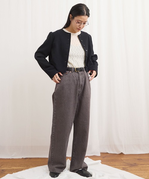 fig Ｌondon（フィグロンドン）の「zizi jacket（ノーカラージャケット・レディース・ブラック・FREE）」の20枚目の写真