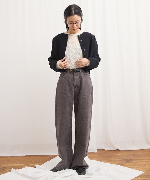 fig Ｌondon（フィグロンドン）の「zizi jacket（ノーカラージャケット・レディース・ブラック・FREE）」の21枚目の写真