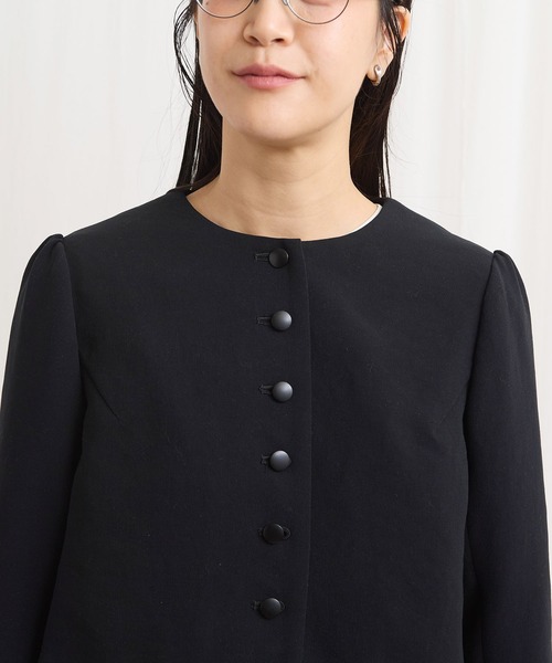 fig Ｌondon（フィグロンドン）の「zizi jacket（ノーカラージャケット・レディース・ブラック・FREE）」の9枚目の写真