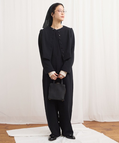 fig Ｌondon（フィグロンドン）の「zizi jacket（ノーカラージャケット・レディース・ブラック・FREE）」の12枚目の写真