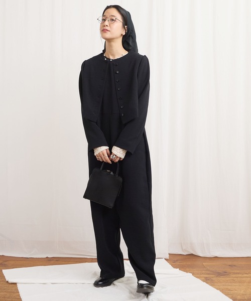 fig Ｌondon（フィグロンドン）の「zizi jacket（ノーカラージャケット・レディース・ブラック・FREE）」の16枚目の写真