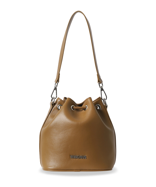 Vivacious（ビバシャス）の「Gwyneth Bucket Bag - 7COL（トートバッグ・レディース・アイボリー/グレイッシュブルー/クリアブラック/ブラックミックス/ブラウン/ピンク/ブラック・FREE）」の18枚目の写真