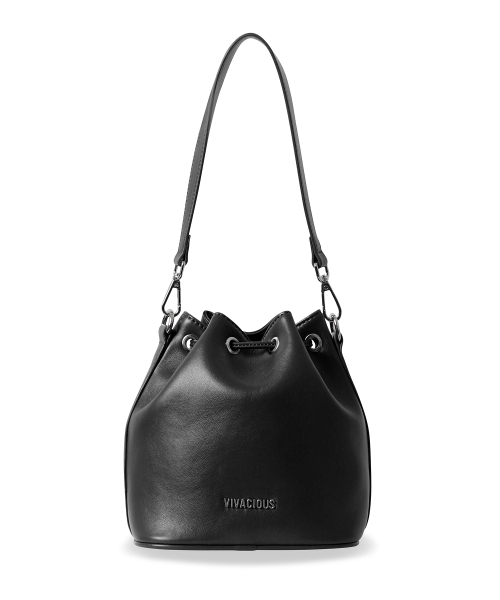 Vivacious（ビバシャス）の「Gwyneth Bucket Bag - 7COL（トートバッグ・レディース・アイボリー/グレイッシュブルー/クリアブラック/ブラックミックス/ブラウン/ピンク/ブラック・FREE）」の19枚目の写真
