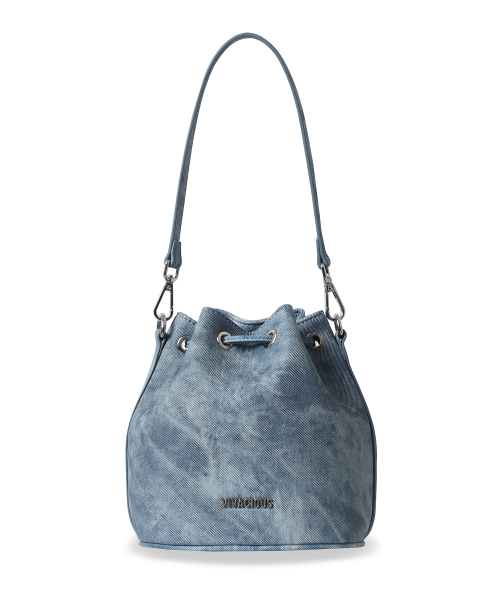 Vivacious（ビバシャス）の「Gwyneth Bucket Bag - 7COL（トートバッグ・レディース・アイボリー/グレイッシュブルー/クリアブラック/ブラックミックス/ブラウン/ピンク/ブラック・FREE）」の22枚目の写真
