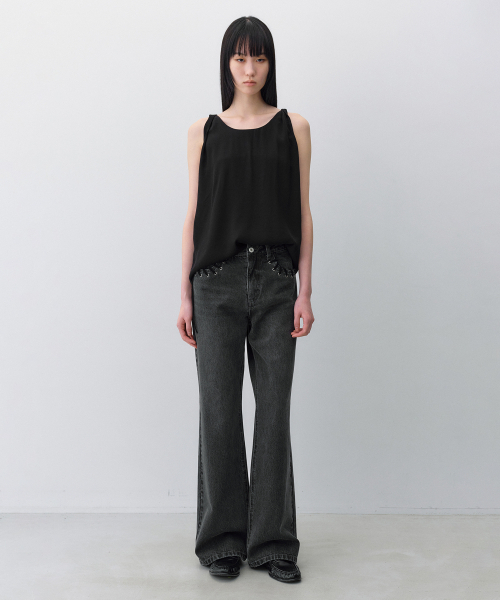 INSILENCE WOMEN(インサイレンスウーマン)の「ドミュア スリーブレストップ ブラック(Tシャツ/カットソー・レディース・その他・SMALL/MEDIUM)」の8枚目の写真