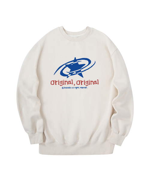 RADINEO(ラディネオ)の「オリジナルマンツーマンクリーム(スウェット・メンズ・その他・MEDIUM/LARGE/X-LARGE)」の1枚目の写真