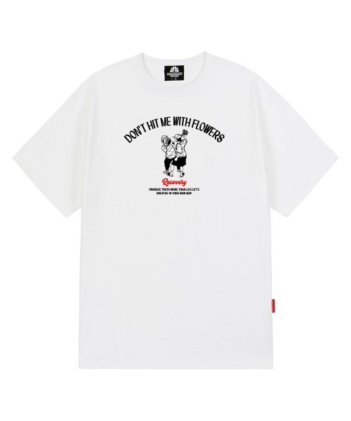 TRIPSHION(トリップション)の「DON’T HIT ME WITH FLOWERS GRAPHIC Tシャツ - ホワイト(Tシャツ/カットソー・メンズ・その他・LARGE/MEDIUM/X-LARGE)」の1枚目の写真