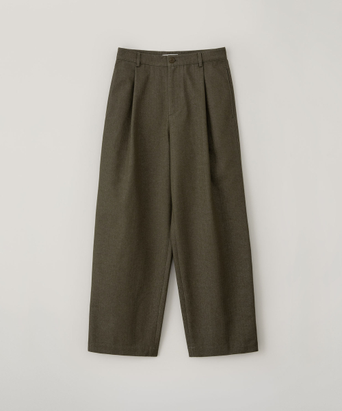 BLANKROOM(ブランクルーム)の「ヘリンボーンツイルパンツ_オリーブ(その他パンツ・メンズ・その他・1/0/3/2)」の1枚目の写真