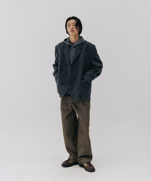 BLANKROOM(ブランクルーム)の「ヘリンボーンツイルパンツ_オリーブ(その他パンツ・メンズ・その他・1/0/3/2)」の2枚目の写真