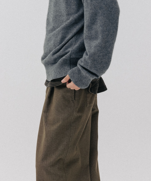 BLANKROOM(ブランクルーム)の「ヘリンボーンツイルパンツ_オリーブ(その他パンツ・メンズ・その他・1/0/3/2)」の5枚目の写真