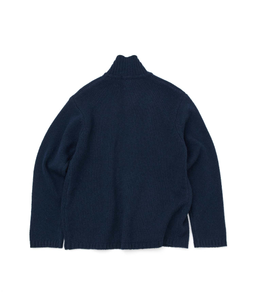 WMC（ダブリューエムシー）の「ハイネックカーディガン_NAVY（カーディガン/ボレロ・メンズ・ネイビー・LARGE/MEDIUM/X-LARGE）」の2枚目の写真