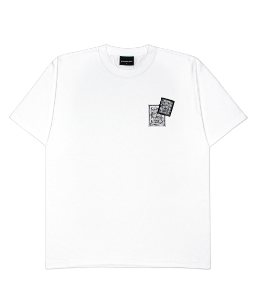 BLACK BLOND(ブラック ブロンド)の「ビビディディスオーダーパッチTシャツ(ホワイト)(Tシャツ/カットソー・レディース・その他・LARGE/MEDIUM/X-LARGE/XX-LARGE/XXX-LARGE)」の2枚目の写真