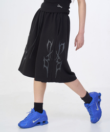 DXOH（ディソエイチ）の「サンダーロゴハーフパンツ ブラック/チャコール（その他パンツ）」