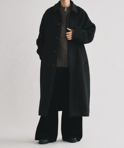 ウールブレンドメランジドライバーズニット（ニット/セーター）｜selle