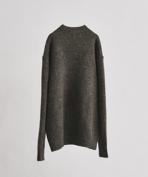 ウールブレンドメランジドライバーズニット（ニット/セーター）｜selle