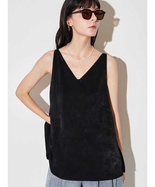 ELENDEEK（エレンディーク）の「サテンフレアキャミソール（キャミソール・レディース・オフホワイト/ブラック/キャメル・FREE）」の22枚目の写真