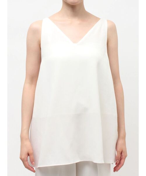 ELENDEEK（エレンディーク）の「サテンフレアキャミソール（キャミソール・レディース・オフホワイト/ブラック/キャメル・FREE）」の14枚目の写真