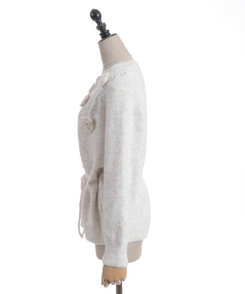 axes femme（アクシーズファム）の「モチーフ付ニットカーディガン（カーディガン/ボレロ・レディース・ブルー/ベージュ・FREE）」の12枚目の写真