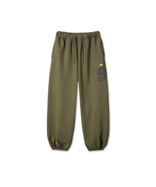 9999ARCHIVE(9999アーカイブ)の「9 Star Jogger Sweat Pants(スウェットパンツ・レディース・カーキ・1/2)」の2枚目の写真