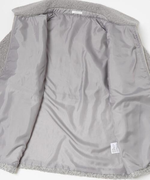 ITEMS URBANRESEARCH(アイテムズ アーバンリサーチ)の「ボア切替ジャケット(その他アウター・レディース・グレー/ライトベージュ・FREE)」の20枚目の写真