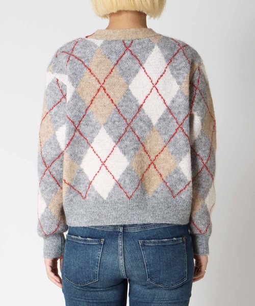 Cepica（セピカ）の「アーガイル柄カーディガン（カーディガン/ボレロ・レディース・グレー系その他/ベージュ系その他・FREE）」の15枚目の写真