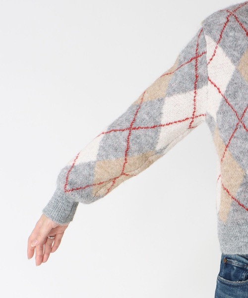 Cepica（セピカ）の「アーガイル柄カーディガン（カーディガン/ボレロ・レディース・グレー系その他/ベージュ系その他・FREE）」の17枚目の写真