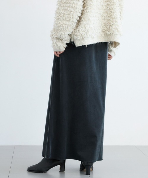 BARNYARDSTORM(バンヤードストーム)の「BARNYARDSTORM / フィブリルカットサテンスカート / マシンウォッシャブル【JAPAN FABRIC】(スカート・レディース・ブラック/グレー・S/M)」の7枚目の写真