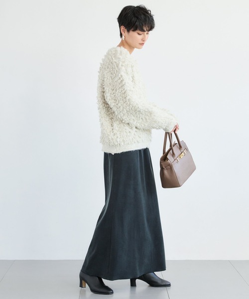 BARNYARDSTORM(バンヤードストーム)の「BARNYARDSTORM / フィブリルカットサテンスカート / マシンウォッシャブル【JAPAN FABRIC】(スカート・レディース・ブラック/グレー・S/M)」の9枚目の写真