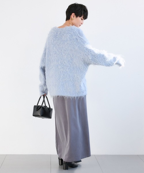 BARNYARDSTORM(バンヤードストーム)の「BARNYARDSTORM / フィブリルカットサテンスカート / マシンウォッシャブル【JAPAN FABRIC】(スカート・レディース・ブラック/グレー・S/M)」の5枚目の写真