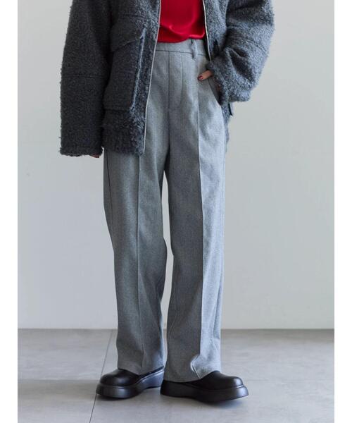 Samansa Mos2 blue(サマンサモスモスブルー)の「ヘリンボーンストレートパンツ(その他パンツ・レディース・ベージュ/ブラウン/グレー/チャコールグレー・F)」の3枚目の写真