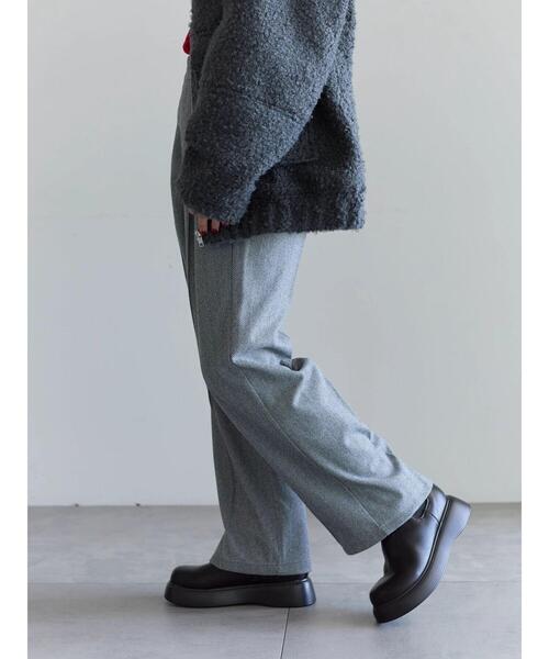 Samansa Mos2 blue(サマンサモスモスブルー)の「ヘリンボーンストレートパンツ(その他パンツ・レディース・ベージュ/ブラウン/グレー/チャコールグレー・F)」の8枚目の写真