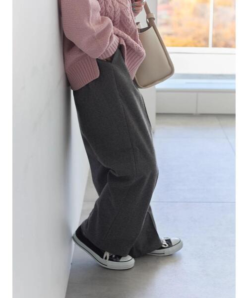 Samansa Mos2 blue(サマンサモスモスブルー)の「ヘリンボーンストレートパンツ(その他パンツ・レディース・ベージュ/ブラウン/グレー/チャコールグレー・F)」の15枚目の写真