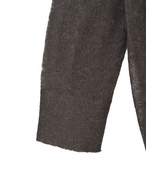 marjour（マージュール）の「SHEER SHIRT KNIT（ニット/セーター・レディース・チャコール/ベージュ・M）」の8枚目の写真