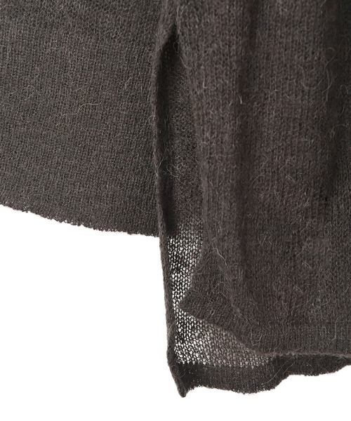 marjour（マージュール）の「SHEER SHIRT KNIT（ニット/セーター・レディース・チャコール/ベージュ・M）」の11枚目の写真