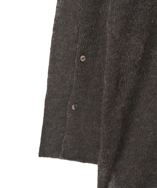 marjour（マージュール）の「SHEER SHIRT KNIT（ニット/セーター・レディース・チャコール/ベージュ・M）」の12枚目の写真