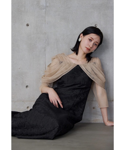 niana（ニアナ）の「オフショルダージャガードドレス 結婚式 成人式