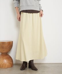Jena espace merveilleux | 【ウエストゴム/楽チン】ワッシャーツイルロングスカート(スカート)