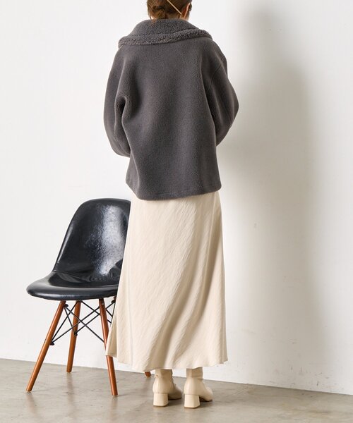 Jena espace merveilleux(ジェナ エスパスメルヴェイユ)の「【ウエストゴム/楽チン】ワッシャーツイルロングスカート(スカート・レディース・チャコールグレー/イエロー/ベージュ・FREE)」の19枚目の写真