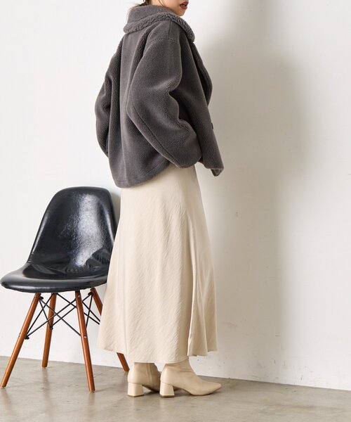 Jena espace merveilleux(ジェナ エスパスメルヴェイユ)の「【ウエストゴム/楽チン】ワッシャーツイルロングスカート(スカート・レディース・チャコールグレー/イエロー/ベージュ・FREE)」の20枚目の写真