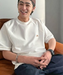 Java（ジャバ）の「《JaVaジャバコラボ》【接触冷感機能付き】315gヘビーウェイト素材 裾リブ付き スウェットライクTシャツ（Tシャツ/カットソー）」