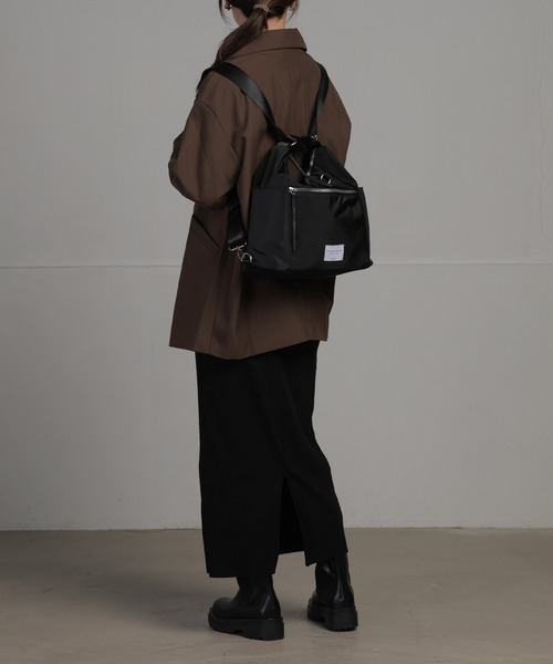 ALTROSE（アルトローズ）の「【A4可】3WAY トート リュック ショルダーバッグ バッグ テミー（バックパック/リュック・レディース・アイボリー/ブラック/グレー/レオパード・FREE）」の22枚目の写真