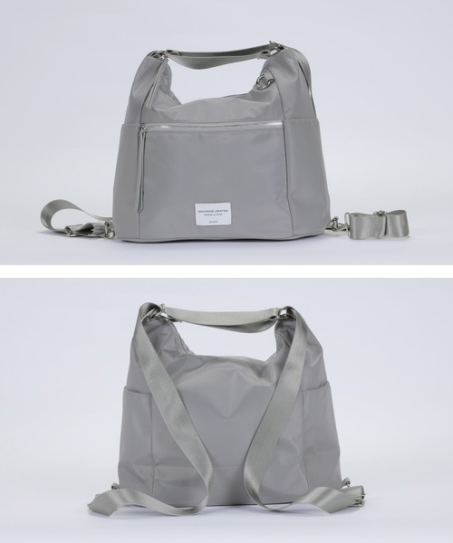 ALTROSE（アルトローズ）の「【A4可】3WAY トート リュック ショルダーバッグ バッグ テミー（バックパック/リュック・レディース・アイボリー/ブラック/グレー/レオパード・FREE）」の19枚目の写真