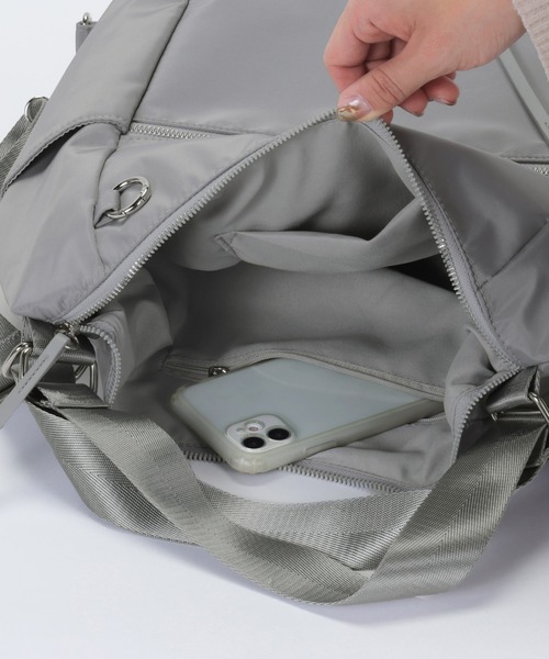 ALTROSE（アルトローズ）の「【A4可】3WAY トート リュック ショルダーバッグ バッグ テミー（バックパック/リュック・レディース・アイボリー/ブラック/グレー/レオパード・FREE）」の10枚目の写真