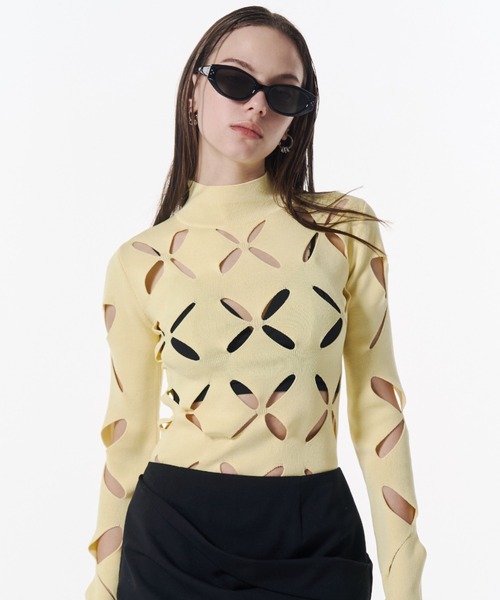 josemoon レースカッティングトップス LACE KNITTING TOP/レースカッティングトップス（ニット/セーター
