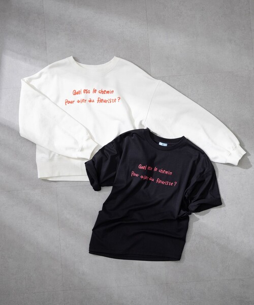 組曲(クミキョク)の「プリントTシャツ(Tシャツ/カットソー・レディース・ホワイト系/ブラック系・F)」の15枚目の写真