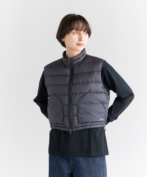 SHEER DOWN VEST W/シアーダウンベスト（ウィメンズ）（ダウンベスト