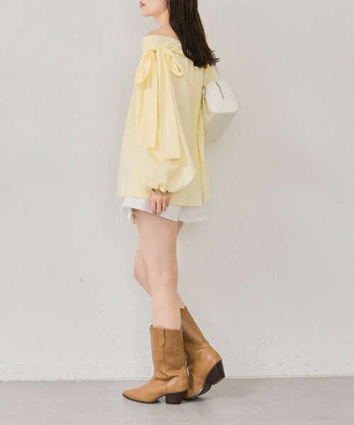 mystic（ミスティック）の「レースポケットショートパンツ（デニムパンツ・レディース・ネイビー/オフホワイト・FREE）」の10枚目の写真