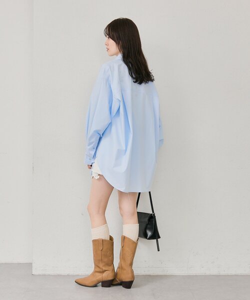 mystic（ミスティック）の「レースポケットショートパンツ（デニムパンツ・レディース・ネイビー/オフホワイト・FREE）」の14枚目の写真